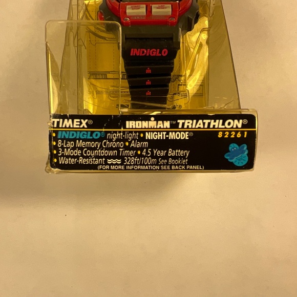 RARE Timex Ironman Triathlon Ladies/Womens/Unisex Watch Red w/ INDIGLO - Picture 5 of 6